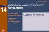 CHAP14 Systems of particles - DEUkisi.deu.edu.tr/mehmet.cevik/Dynamics/Slides/CHAP14... · 2010-08-02 · Seventh Vector Mechanics for Engineers: Dynamics Edition 14 - 11 Sample Problem