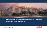 District Preparedness System Legal Handbook...DISTRICT OF COLUMBIA DISTRICT PREPAREDNESS SYSTEM LEGAL HANDBOOK MAY 2014 iii ADMINISTRATIVE AND HANDLING INSTRUCTIONS The District Preparedness