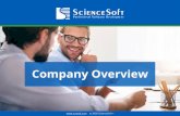 Company Overview · 2020-02-21 · ©2020 ScienceSoft ® Who We Are ScienceSoft is an international IT consulting company with HQ in McKinney, TX, EU office in Helsinki, Finland and