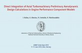 Direct Integration of Axial Turbomachinery Preliminary … · 2018-07-02 · Direct Integration of Axial Turbomachinery Preliminary Aerodynamic Design Calculations in Engine Performance