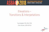 Elevations – Transitions & Interpetations · 2019-07-31 · Elevations – The basics Total Station • An electronic/optical instrument using electronic transit theodolite in conjunction