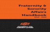 Fraternity & Sorority Affairs Handbook · Alumnae/Alumni and Advisors Chapters are responsible to have an alumnae/ alumni advisor. Fraternity/Sorority alumnae/ alumni should establish