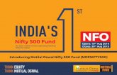 ST INDIA'S NFO · 2019-08-17 · Case for Nifty 500 Fund 3 Year CAGR return 5 Year CAGR return • To truly understand Mutual Fund returns – it’s important to see performance