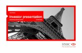 HSBC FRANCE Investor presentation · 3 HSBC – a powerful brand in France •Excellent progress in establishing the brand since rebranding in November 2005 •Global Brand awareness(1)
