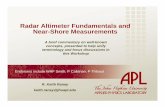 Radar Altimeter Fundamentals and Near-Shore Measurementscioss.coas.oregonstate.edu/CIOSS/workshops/... · Radar Altimeter Fundamentals and Near-Shore Measurements A brief commentary