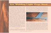 Arc Welding Light Gage Steel - civil808.com · of hot rolled structural steel is typically governed by the American Welding Society’s D1.1 Structural Welding Code-Steel, while sheet