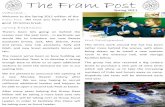 The Fram Post - 1st Framwellgate Moor Scout Group · The Fram Post Welcome to the Spring 2011 edition of the Fram Post.. We trust you have all had a good Christmas break. Welcome…