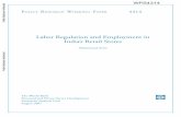 Labor Regulation and Employment in India’s Retail Stores · 2016-07-13 · Labor Regulation and Employment in India’s Retail Stores Mohammad Amin The World Bank ... year 2005-06