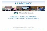 Media Educators certificate programjanhaugheyenterprises.com/wp-content/uploads/2016/07/SMA... · 2016-07-04 · SMA – MWCC Media Educators Certificate Program | 1 ABOUT tHE PROGRAM.