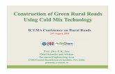 ICEMA Conference on Rural Roads · 2017-07-05 · ICEMA Conference on Rural Roads 26 th August, 2014. Introduction ... Semi-Dense Bituminous Concrete Semi-Dense Mixes Dense Mixes