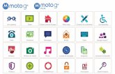 Moto G4 and Moto G4 Plus - Consumer Cellular · Learn about Motorola features Personalise your device Explore First things ﬁrst New to Android? Getting started Discover apps Let