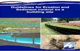 Guidelines for Erosion and Sediment control on a building site · Guidelines for Erosion and Sediment control on a building site . This booklet was originally created by the former