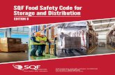 SQF Food Safety Code for Storage and Distribution · 2018-10-16 · Certification to the SQF Code supports industry- or companybranded product and offers benefits to certified sites