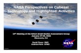 NASA Perspectives on Cubesat Technology and Highlighted ... · NASA Perspectives on Cubesat Technology and Highlighted Activities 14th Meeting of the NASA Small Bodies Assessment