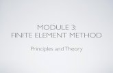 MODULE 3: FINITE ELEMENT METHOD · increasing reﬁnement / discretization 23. Limitations and Caveats Approximate solution with inherent errors No closed form solution generated