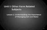 Unit I: Other Farm Related Subjects - Afghan Agriculture · farming involves leaving crop residue on a field at all times. The soil is not turned over or ... terrace. is a ridge that