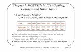Chapter 7 MOSFETs in ICs – Scaling, Leakage, and Other Topicsportal.unimap.edu.my/portal/page/portal30/Lecture... · Modern Semiconductor Devices for Integrated Circuits (C. Hu)