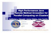 High Performance Java Remote Method Invocation for ...gltaboada/papers/taboada_iscc07_slides.pdf · UNIVERSIDADE DA CORUÑA SPAIN taboada@udc.es IEEE Symposium on Computers and Communications