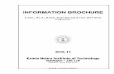 INFORMATION BROCHURE · As notified in the Information Brochure of SEEUPTU 2010 (b) Mode of Admission (i) The admission to First Year B.Tech. and M.C.A. Programmes will be made through