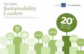 The 2014 Sustainability Leaders - GlobeScan · including green consumerism, by a healthy margin. • A sign of the times, the economic aspects of sustainability are expected to receive