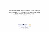 Emergency 911 Review and Audit Report REGIONAL 911 ...The Matrix Consulting Group was retained by the Regional 911 Emergency Response Advisory Committee (the Committee) to conduct
