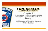 Chapter 9: Strength Training Program Design · Strength Training Program Design ACE Personal Trainer Manual Third Edition. Introduction There are six (6) types of resistance training: