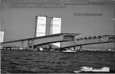 World's longest bridge //It for record box girder spanLong haunched girder (rear) and main span section are assembled on nearby island. Approach span cantilevered toward first pair
