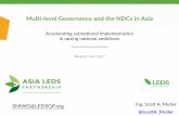 Mul-level Governance and the NDCs in Asia - The Asia LEDS ... · Mul-level Governance and the NDCs in Asia Ing. Sco A. Muller @ScoA_Muller ... (LEDS) el intercambio ... Process Adapted
