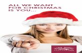 ALL WE WANT FOR CHRISTMAS IS YOU - Park Hotel Ahrensburg · 2019-03-28 · ALL WE WANT FOR CHRISTMAS IS YOU... Park Hotel Ahrensburg I Lübecker Str. 10a I 22926 Ahrensburg Telefon