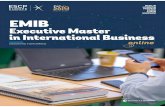 Executive Master in International Business | Brochure · including 18 modules in all the key areas of business (finance, marketing, operations, human resources, business and organizations,