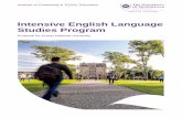 Intensive English Language Studies Program · Intensive English Language Studies Program 5 programs of 800 students and professionals from over 35 countries in Asia, the Pacific,
