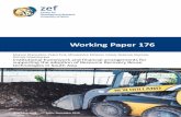 Working Paper 176 - ZEF · 2018-11-30 · Working Paper 176 Institutional framework and financial arrangements for supporting the adoption of Resource Recovery Reuse technologies