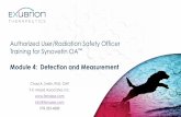 Authorized User/Radiation Safety Officer Training for Synovetin OA · Authorized User/Radiation Safety Officer Training for Synovetin OA™ Module 4: Detection and Measurement Chad