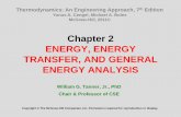 Chapter 2 ENERGY, ENERGY TRANSFER, AND GENERAL ENERGY ANALYSISmars.umhb.edu/~wgt/engr2345/old/Cengel_7th/Chapter_2_lecture.pdf · TRANSFER, AND GENERAL ENERGY ANALYSIS William G.