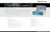 MICROLITRE CENTRIFUGES MIKRO 220 | 220 R · 2019-12-12 · MIKRO 220 | 220 R FAST AND FLEXIBLE The MIKRO 220 spins at an unmatched speed of 18,000 RPM and delivers an RCF of 31,514