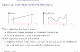 Nonlinear Optimization: Introduction Linear vs. nonlinear ... Nonlinear Optimization: Introduction Linear