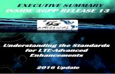 Executive Summary – Inside 3GPP Release 13: Understanding ......Summary – Inside 3GPP Release 13: Understanding the Standards for HSPA+ and LTE-Advanced Enhancements was published