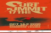 Surf Summit introduction - EuroSIMA...Eurosima Surf Sumit 17th 6 10:00 AM - 11:15 AM 7 KAI LENNY OCTOBER 1, 2018 Kai Waterman Lenny est un pur produit de l’océan. Il est né sur