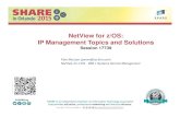 Session 17739 - NetView for zOS IP Management Topics and ... · NetView for z/OS: IP Management Topics and Solutions Session 17739 Insert Custom Session QR if Desired Pam McLean (pamm@us.ibm.com)