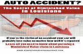 *G ZPV SF UIF WJDUJN PG BO BDDJEFOU ZPVS …diminishedvaluemethod.com/Ebook/The_Secret_of_Diminished...The Secret of Diminished Value in Louisiana Brought to you by Providing Automobile