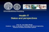 Health IT Presentation...¢  ¢â‚¬¢eHealth, systems integration, IT + engineering, radiological informatics,