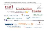 FSH Society Facioscapulohumeral Muscular Dystrophy [FSHD] … · 2019-08-27 · This workshop brings together clinicians, scientists, industry, patient representatives and policy