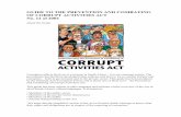 GUIDE TO THE PREVENTION AND COMBATING OF CORRUPT …... · 2018-04-02 · GUIDE TO THE PREVENTION AND COMBATING OF CORRUPT ACTIVITIES ACT No. 12 of 2004 About the Guide Corruption