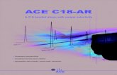 ACE C18-AR · ACE C18-AR is additionally recommended for separations that involve compounds containing aromatic functionality. As the applications contained within this booklet demonstrate,ACE