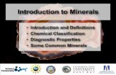 Introduction and Definitions Chemical Classification ...DEFINITIONS A rock is any solid mass of mineral (or mineral-like) matter that occurs naturally. A few rocks may be composed