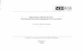 Depletion Policies for Oil-Exporting Developing Economies · 2011-05-04 · The fact that most oil-exporting countries are developing economies has important imp1 icat ions for oil
