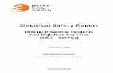 Electrical Safety Report - Home - EsaSafe · drilling rig . o. torpedo • splicing live cables • road clearing with snow removal equipment . Figure 5 - Construction Underground