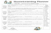 HomeLearning Planner · Spelling – practice writing spelling list words (#11-20) in CONNECTED style in your Reading notebook. Fluency – read the Cold Read passage, “Gold Rush”