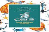 Program and Exhibitor Information - MemberClicks...25th Annual Controlled Environment Testing Association (CETA) Meeting April 21-25, 2017 Innisbrook Golf & Spa Resort – Palm Harbor,