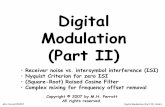 Digital Modulation (Part II)M.H. Perrott©2007 Digital Modulation (Part II), Slide 3 Transmit and Receiver Filters • Transmit filter examined last time – Tradeoff of transmitted